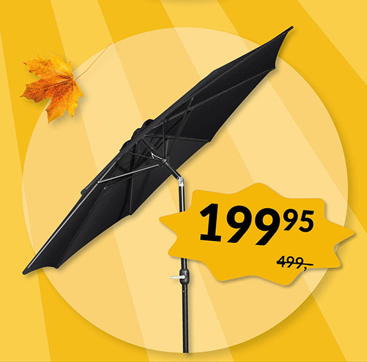 ALU PARASOL - EFTERÅRSSALG